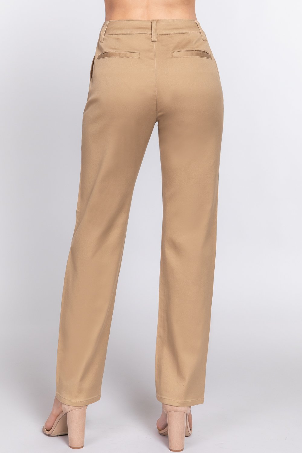 Women's Straight fit twill long pants