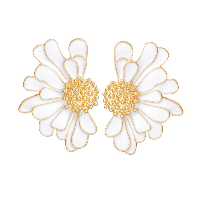 Studs Tropical Flower Earrings for Women