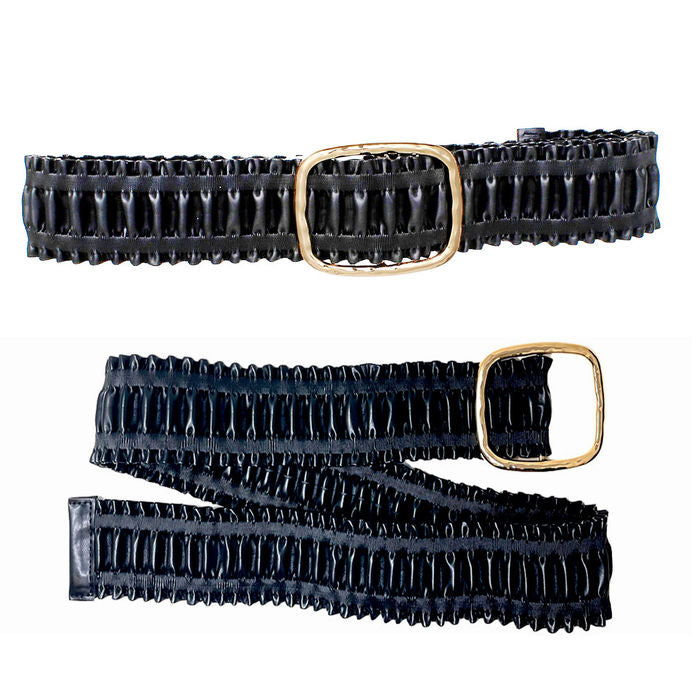 Belt Ruffled Wide Stretch for Women