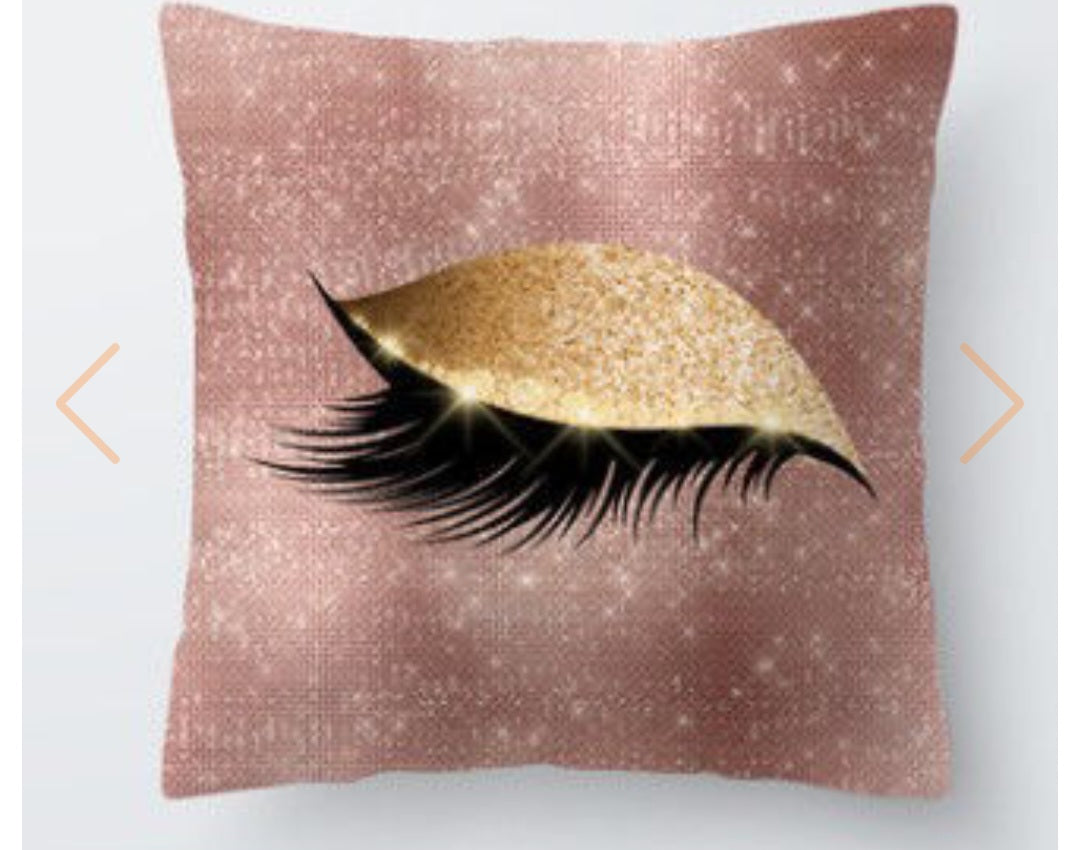 Polyester Pillow Cases Square Eyelash 45cm x 45cm, 1 Piece