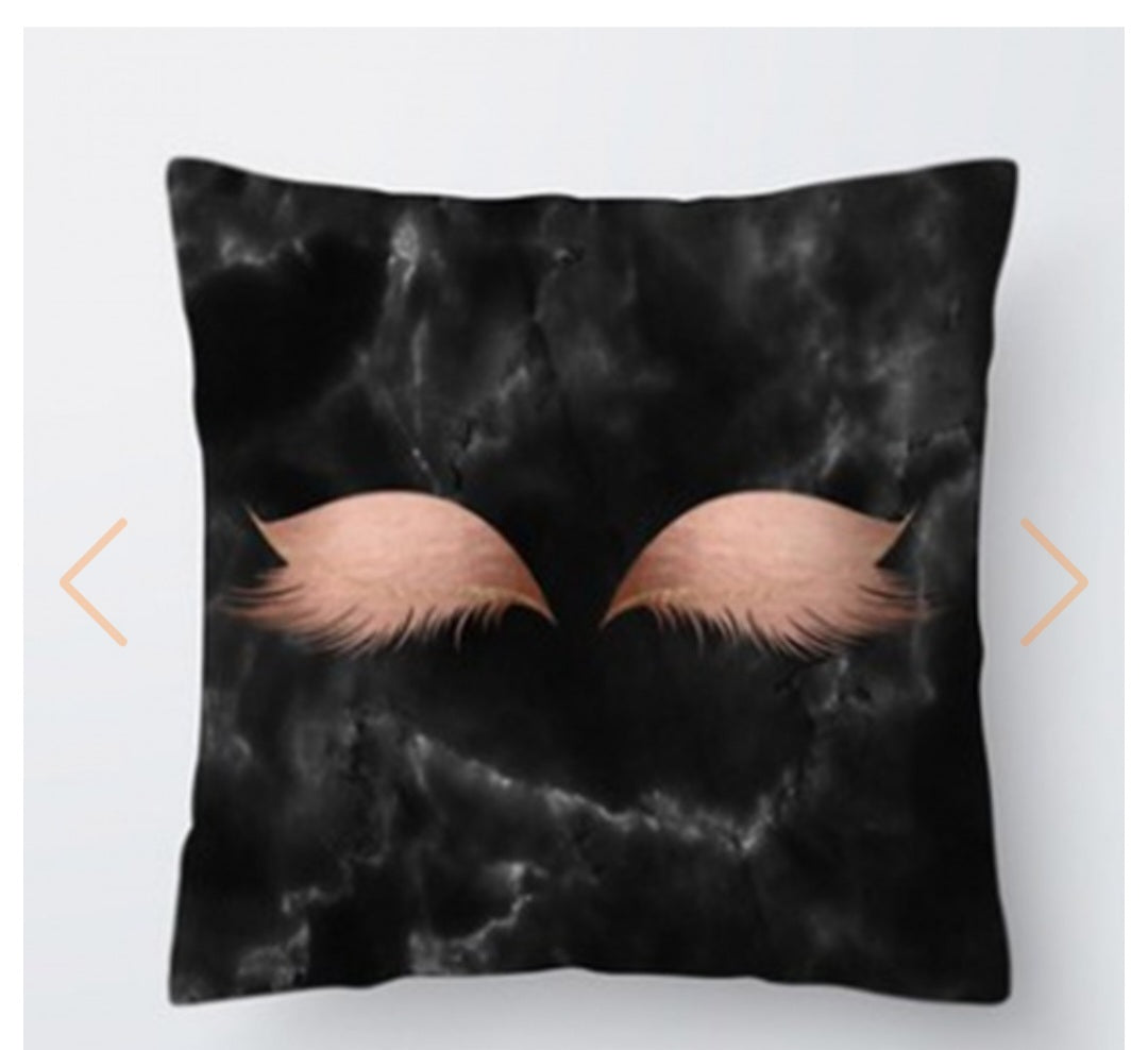 Polyester Pillow Cases Square Eyelash 45cm x 45cm, 1 Piece