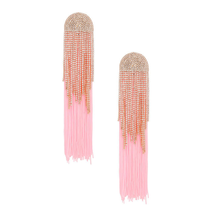 Tassel Long Fringe Glam Earrings for Women