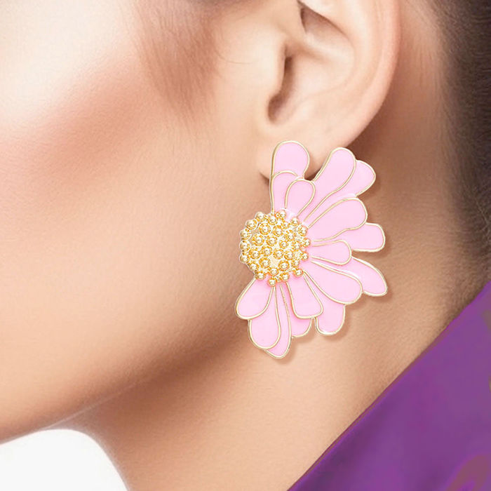 Studs Tropical Flower Earrings for Women