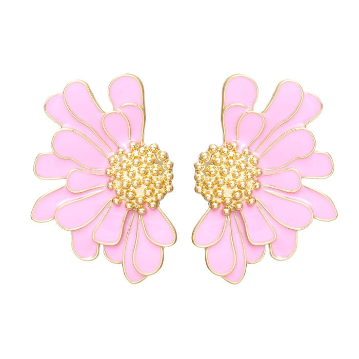 Studs Tropical Flower Earrings for Women