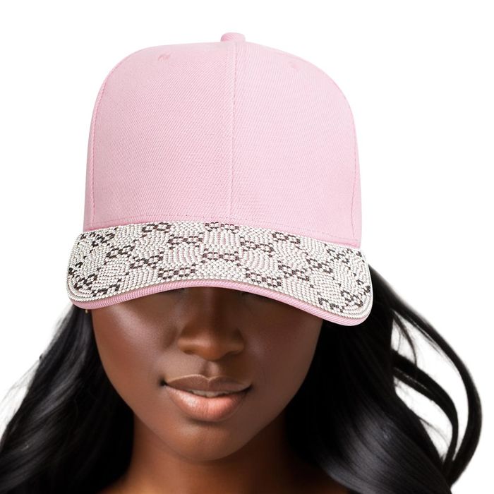 Hat Monogram Bling Baseball Cap for Women