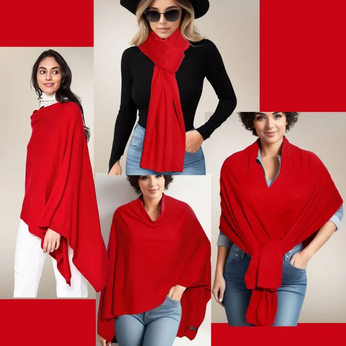 Scarf Poncho 4 Way Wear Wrap for Women