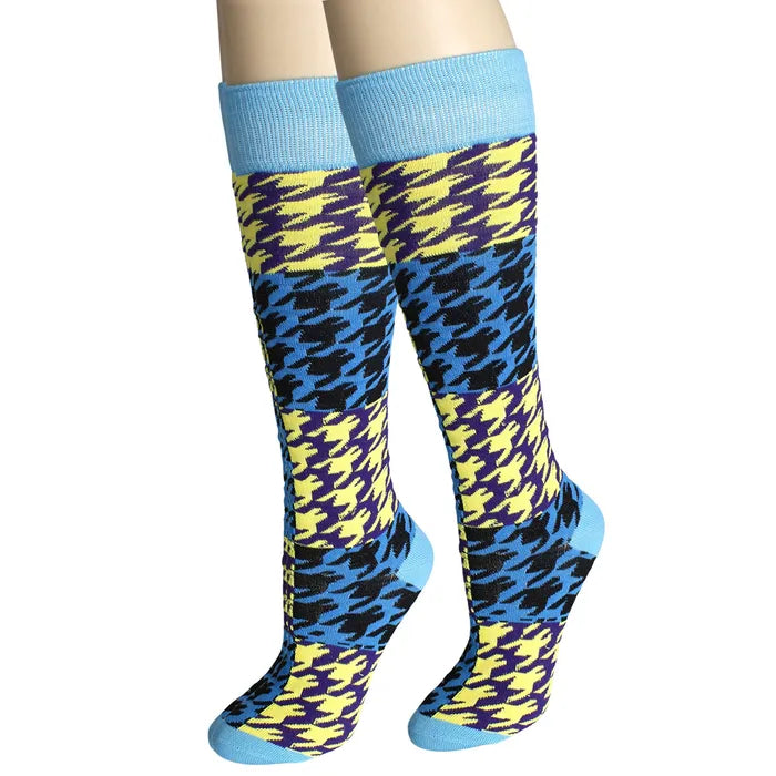 Socks Knee High Checkered