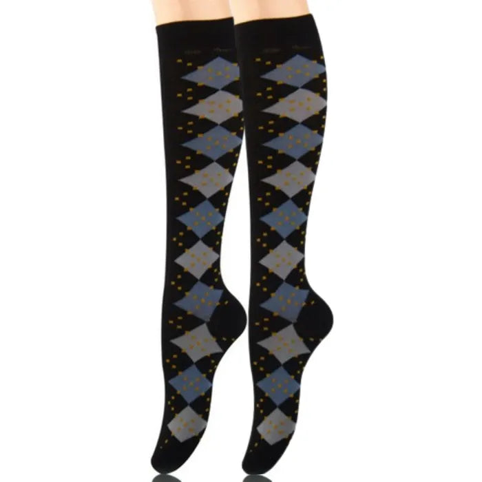 Socks Knee High Diamond for Women