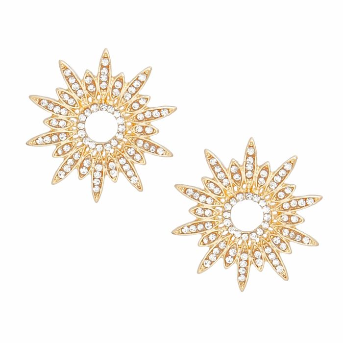 Stud Celestial Star Gold Earrings for Women