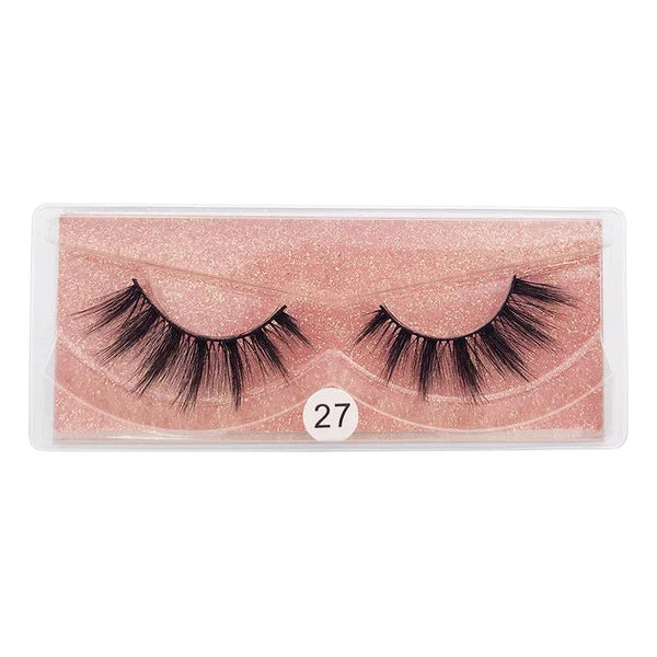 Black Mink Hair False Eyelashes 1 Pair