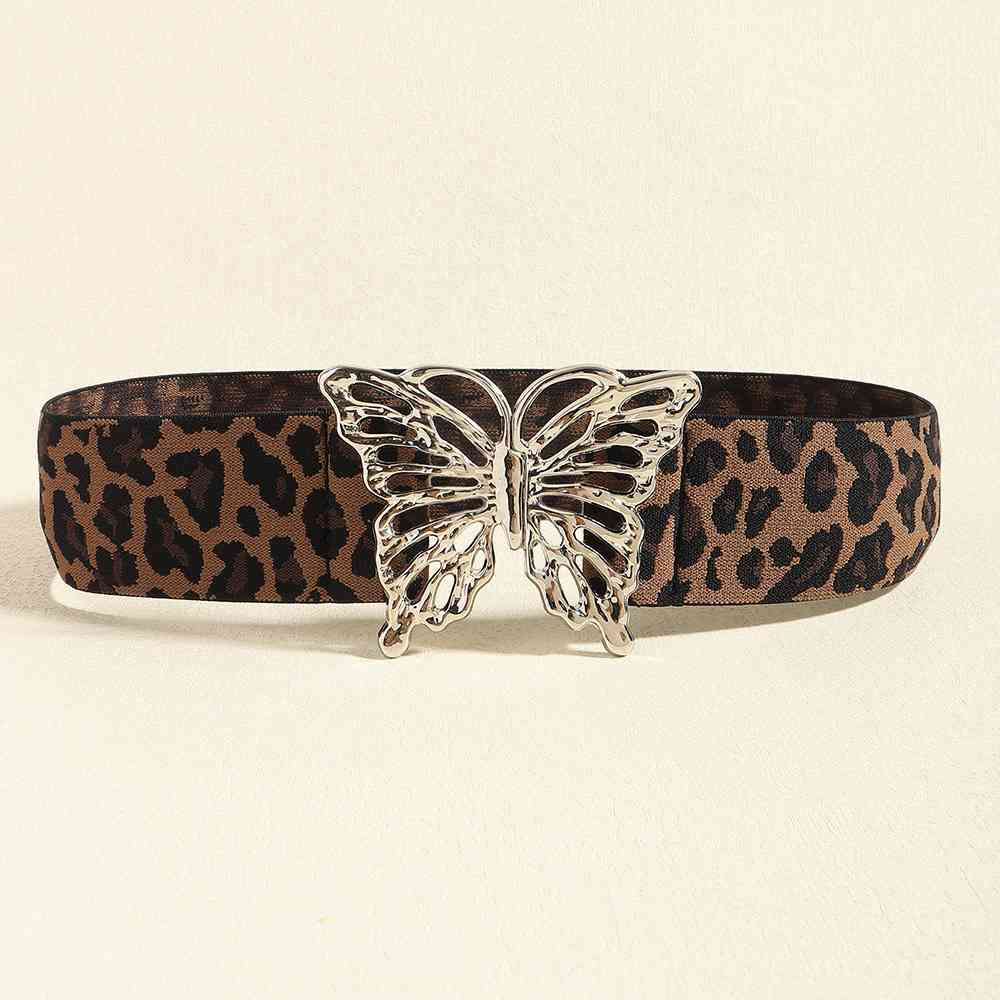 Butterfly Alloy Buckle Elastic Belt