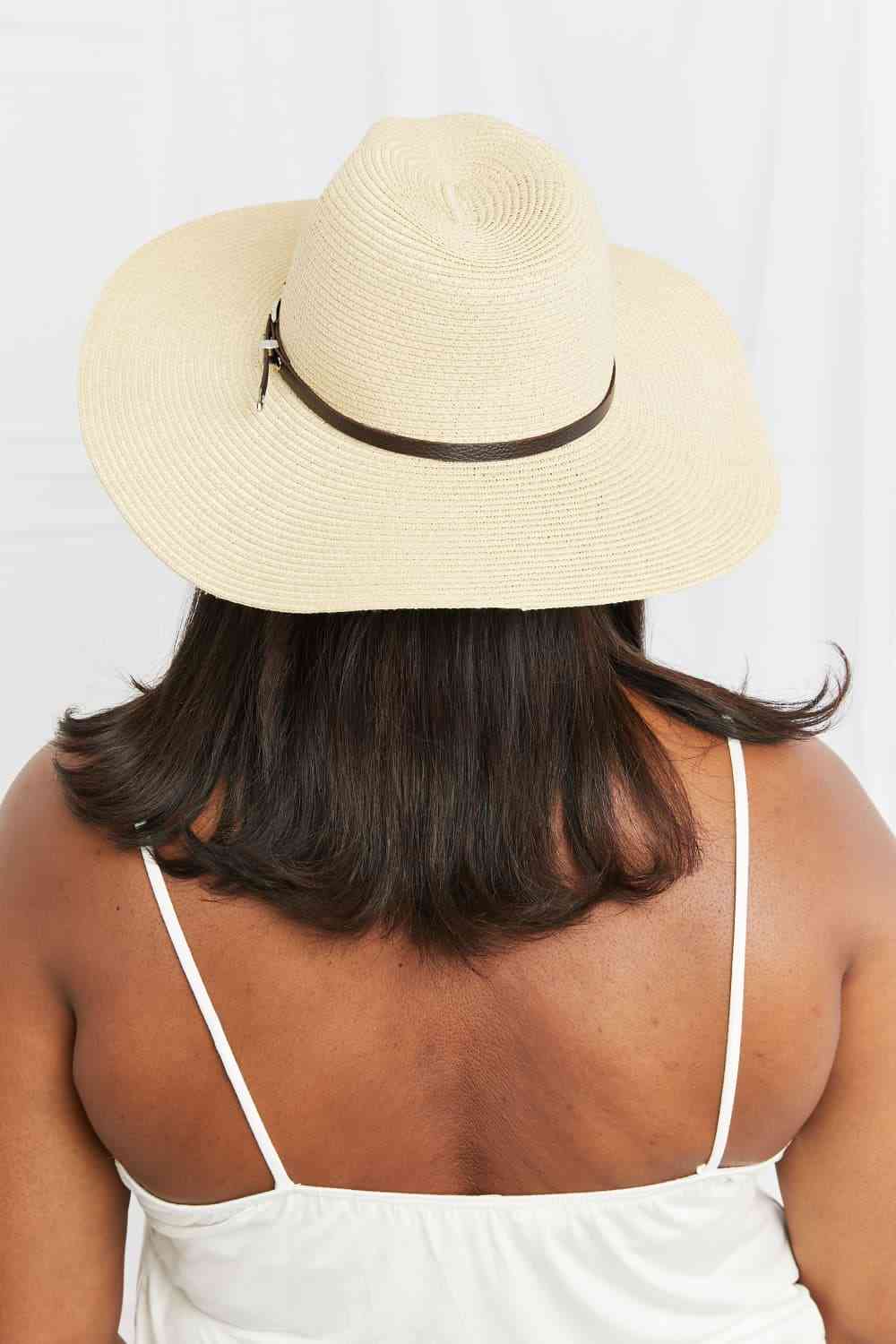 Fame Boho Summer Straw Fedora Hat